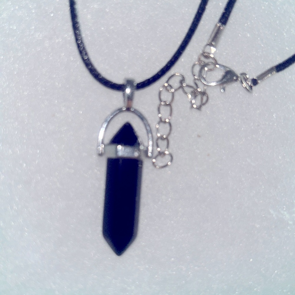 Natural Black Onyx Black Cord 18-20” Nec… - Picture 6 of 6